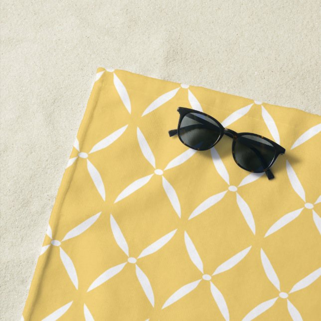 Toalha De Praia Padrão Preppy Moderno (In Situ)