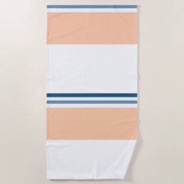 Toalha De Praia Padrão Preppy Moderno
