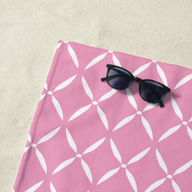 Toalha De Praia Padrão Preppy Moderno (In Situ)