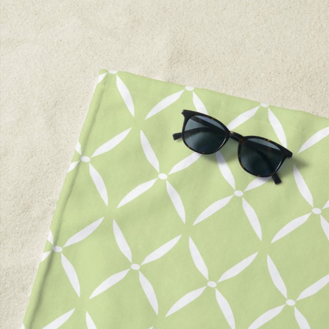 Toalha De Praia Padrão Preppy Moderno (In Situ)
