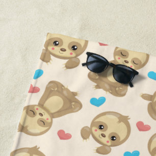Toalha De Praia Padrões De Laminhas, Laminhas Cutas, Corações