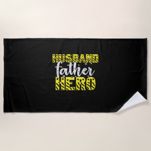 Toalha De Praia Pai Gift Marido Padre Hero