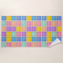 Painel de Grade Geométrica Colorida