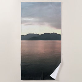 Toalha De Praia Paisagem Artística Costeira de Marmaris Bay