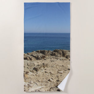 Toalha De Praia Paisagem Mediterrânica das Ilhas Gregas