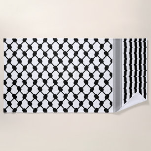 Toalha De Praia Palestino Hatta Keffiyeh Kufiya Folk (2 Padrão)