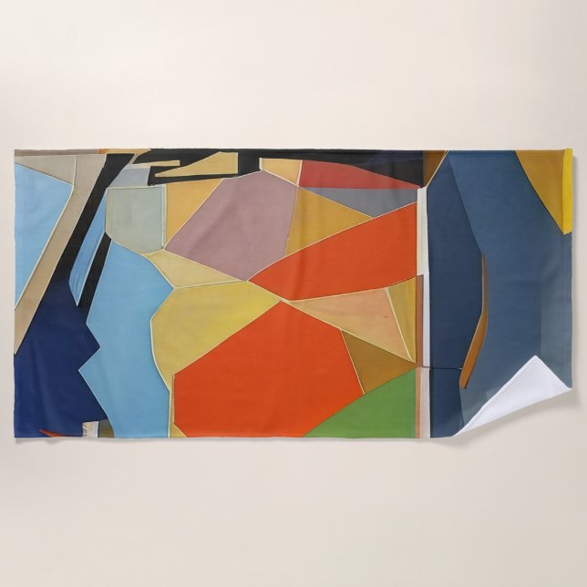 Toalha De Praia Paleta da Natureza, n.º 001 (Frente)