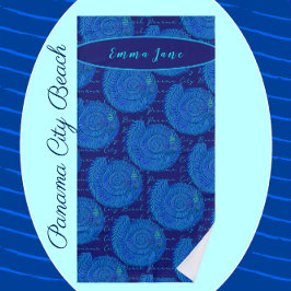 Toalha De Praia Panamá City Beach Bonito Blue Sea Shelds na Flórid