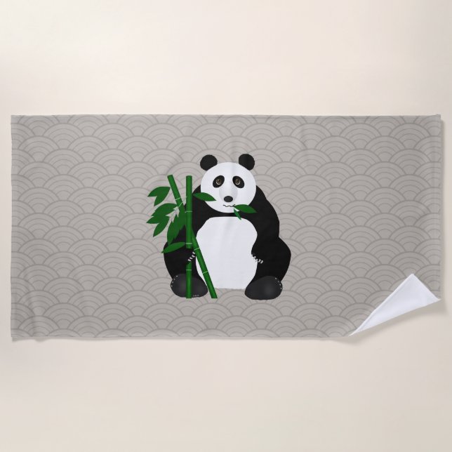 Toalha De Praia Panda Beach Towel (Frente)