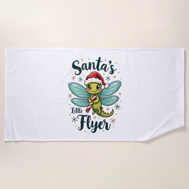 Toalha De Praia Papais noeis Dragonfly (Frente)