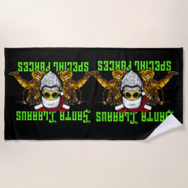 Toalha De Praia Papais noeis, forças especiais, exército