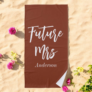 Toalha de Praia para Despedida de Solteira Futura 