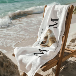 Toalha De Praia Para o coração fotográfico da melhor mãe