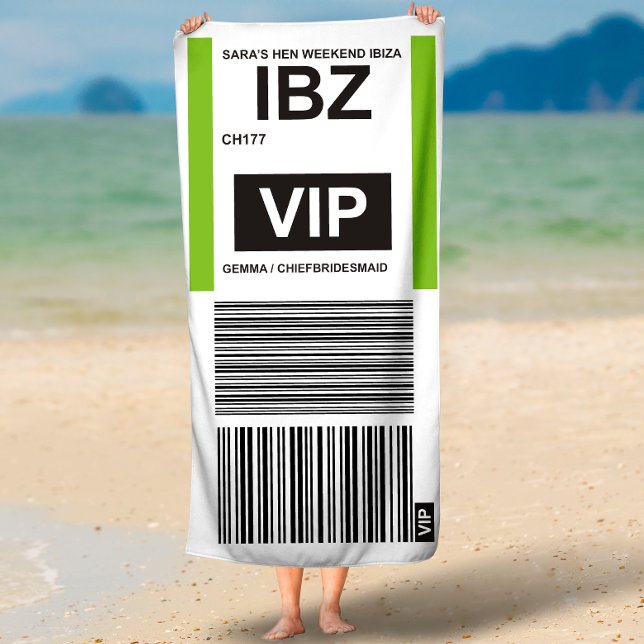 TOALHA DE PRAIA PARA VIAJANTES VIP (Criador carregado)