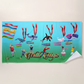 Toalha De Praia Parada de Baleia Mágica em Towel Beach!