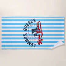 Paraíso surfando: praia de Keros, Lemnos, Grécia