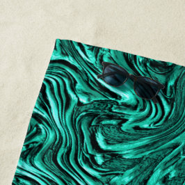Toalha De Praia Parece jade verde texturizado de parede