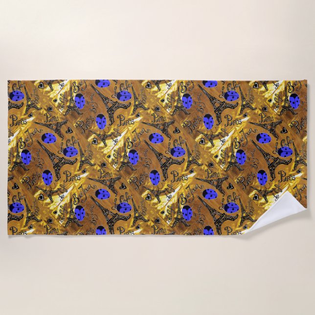 TOALHA DE PRAIA PARIS LADYBUGS (Frente)