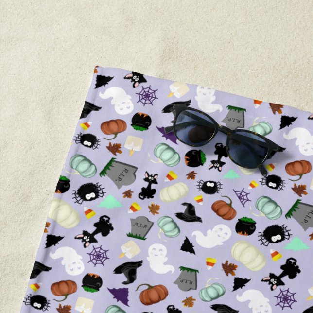 Toalha De Praia Pastel Halloween (In Situ)