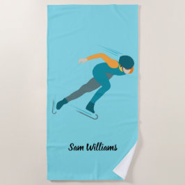 Toalha De Praia Patinação de velocidade