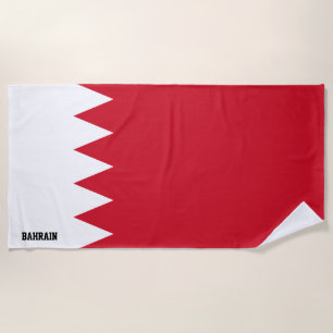 Toalha De Praia Patrimônio Esplêndido da Bandeira do Bahrein