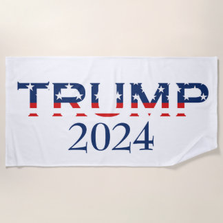 Toalha De Praia Patriótico Donald Trump 2024