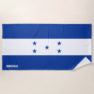 Toalha De Praia Patriótico esplêndido da bandeira das Honduras