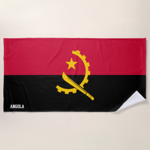 Toalha De Praia Patriótico Esplêndido da Bandeira de Angola