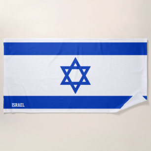 Toalha De Praia Patriótico esplêndido da bandeira de Israel