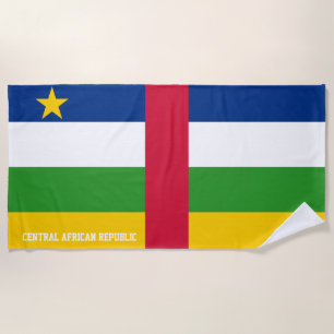 Toalha De Praia Patriótico Esplêndido da República Centro-Africana