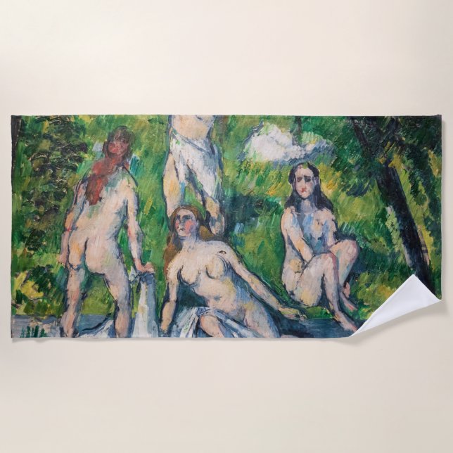 Toalha De Praia Paul Cezanne - Quatro Bathers (Frente)