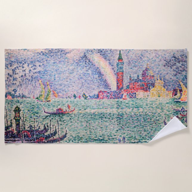 Toalha De Praia Paul Signac - Arco-Íris, Veneza (Frente)
