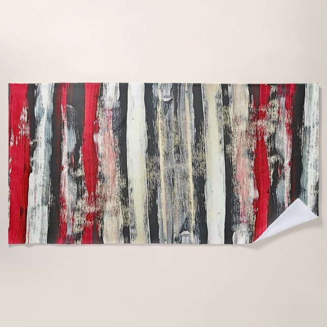 TOALHA DE PRAIA PEÇA DE MADEIRA (Frente)