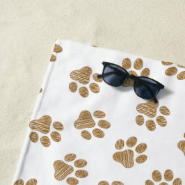 Toalha De Praia Peças De Porco, Peças De Cão, Peças Douradas Laran