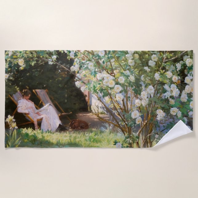 Toalha De Praia Peder Severin Kroyer - Rosas (Frente)