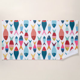 Toalha De Praia Peixe giro na praia