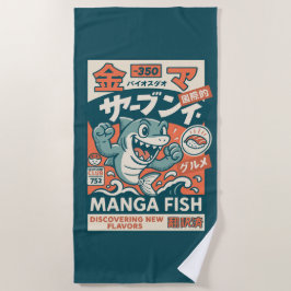 Toalha De Praia Peixe Mangá