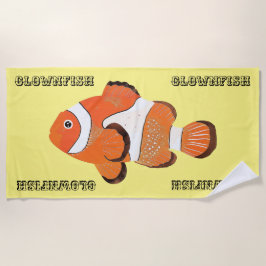 Toalha De Praia Peixe-palha