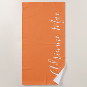 Toalha De Praia Pele Laranja Simplesmente Personalizada