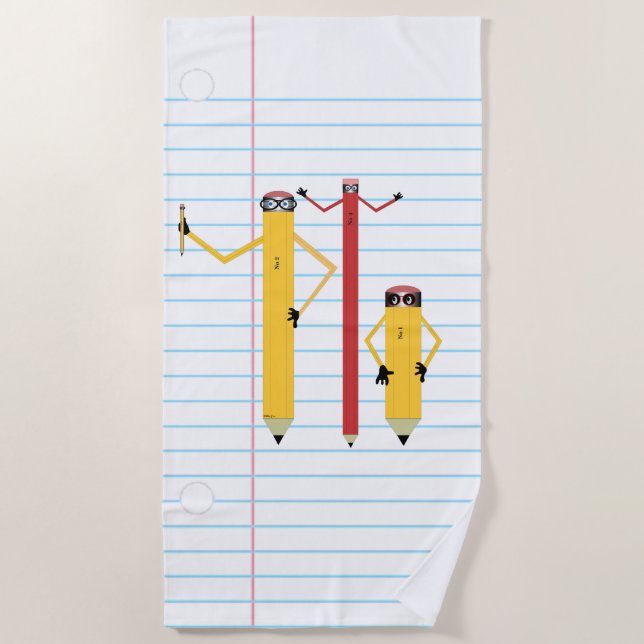 Toalha De Praia Pencils Beach Towel (Frente)