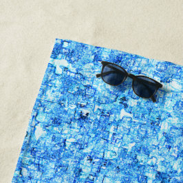 Toalha De Praia Pequenos entalhes em desenho como à caneta