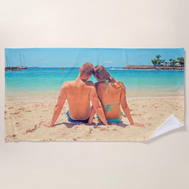 Toalha de Praia Personalizada com Foto (Frente)