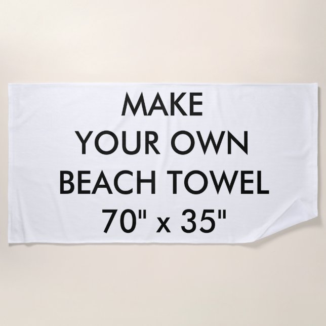Toalha de praia personalizada costume (Frente)