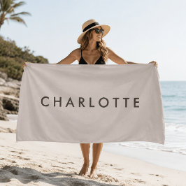 Toalha de Praia Personalizada Moderna