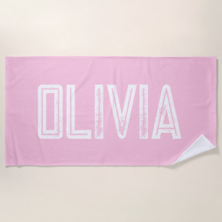 Toalha de Praia Personalizada: Nome Personalizado