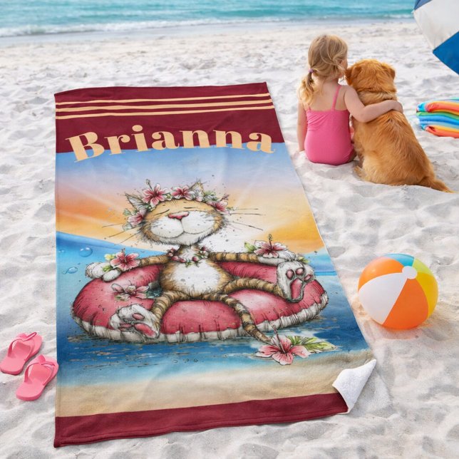 Toalha de Praia Personalizada para Gato  (Criador carregado)