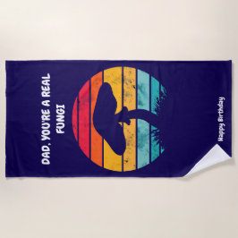 Toalha de praia personalizada para Pai