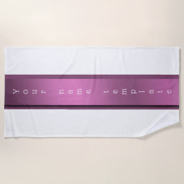 Toalha De Praia Personalizada, Torre de Praia festiva, monocromáti