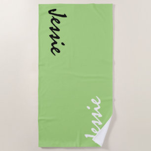 Toalha de Praia Personalizada Verde