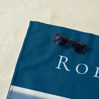 Toalha De Praia Personalizar o tema marinho Hello Summer Adventure